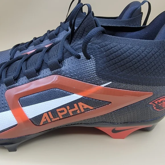 Nike Alpha Menace Elite 4 Oregon State Beavers Football Cleats Size 12.5 Wide Nike Alpha Menace Elite 4 Oregon State Beavers Football  main image 2